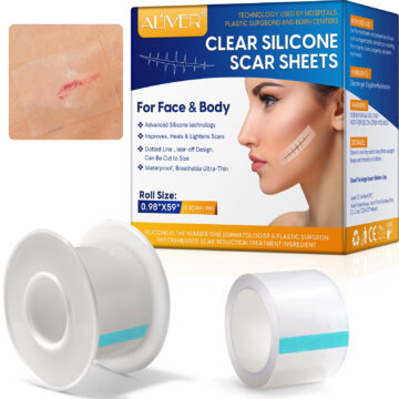 Aliver Clear Silicone Scar Sheet, 1.5m