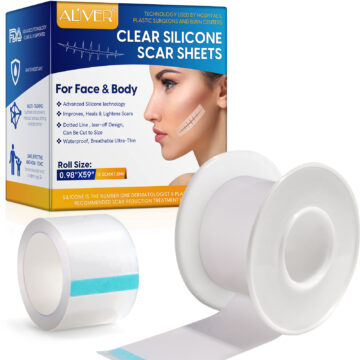 Aliver Clear Silicone Scar Sheet, 1.5m