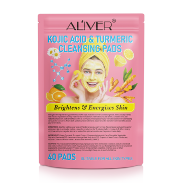 Aliver Kojic Acid & Turmeric Cleansing Pads, 40pcs